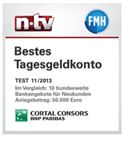 Consorsbank Tagesgeld Auszeichnung